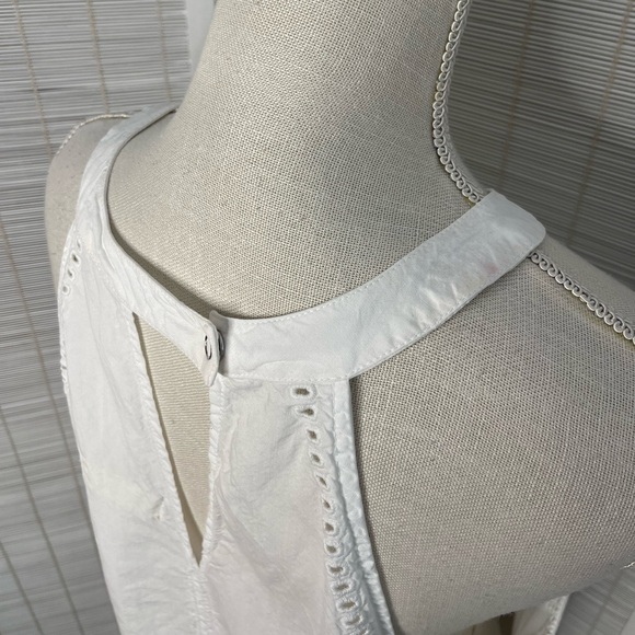 Cloth & Stone Anthropologie Ladder Lace Tank White Size L - Picture 8 of 9